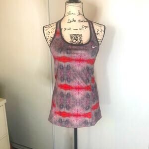 Nike Dri-Fit Racerback tank Women's size Medium Pink & Gray Size Medium